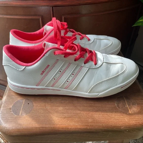 adidas gazelle silver green womens adidas Retrocross 25 Spikeless Golf Shoes - Women's - Cloud White / Wonder Taupe / Warm Clay